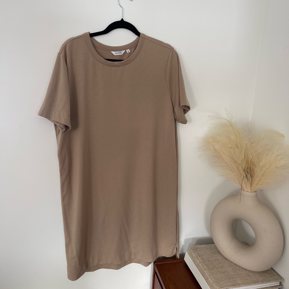 Tan T-Shirt Dress